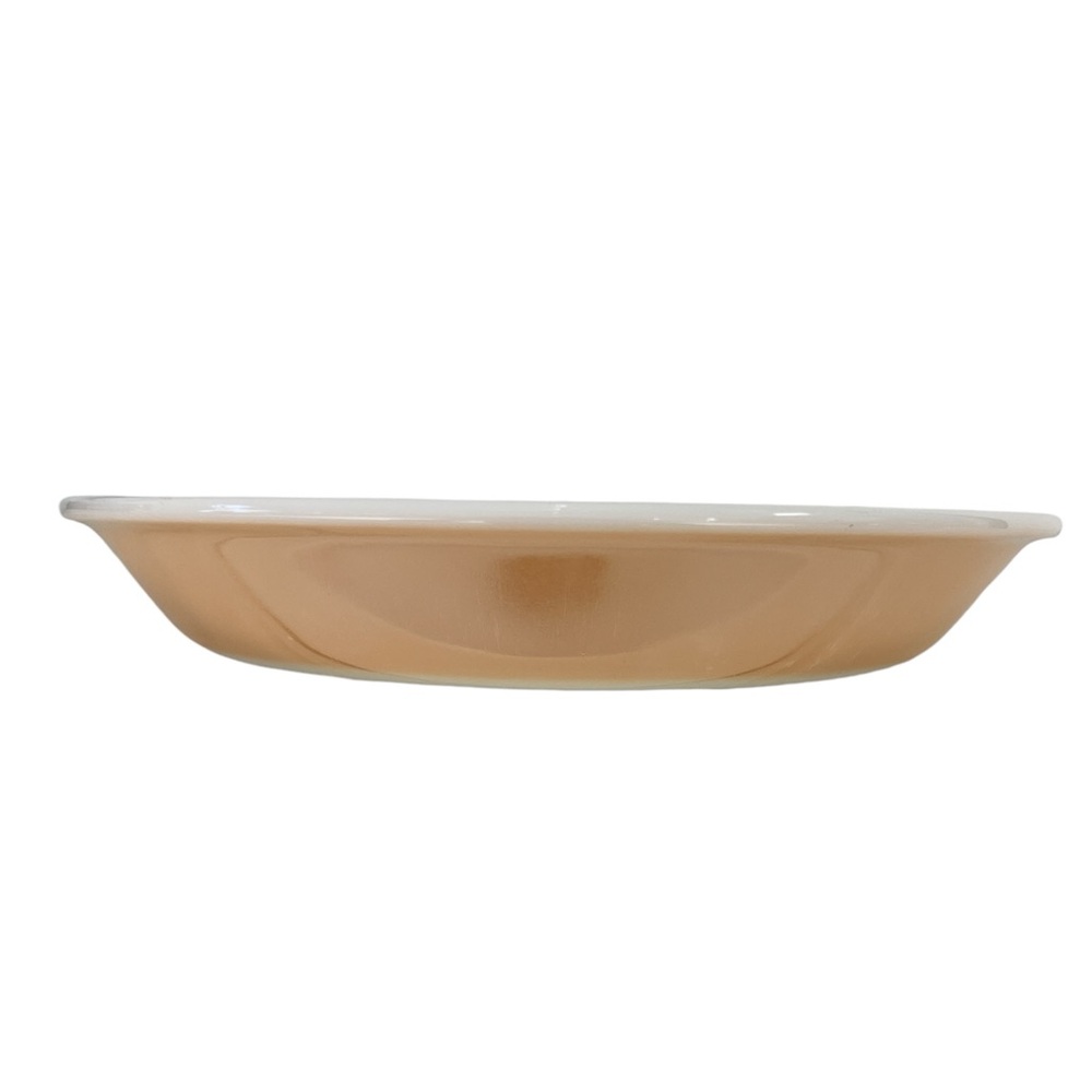 Fire King Peach Luster Baking Dish Pie Pan Vintage